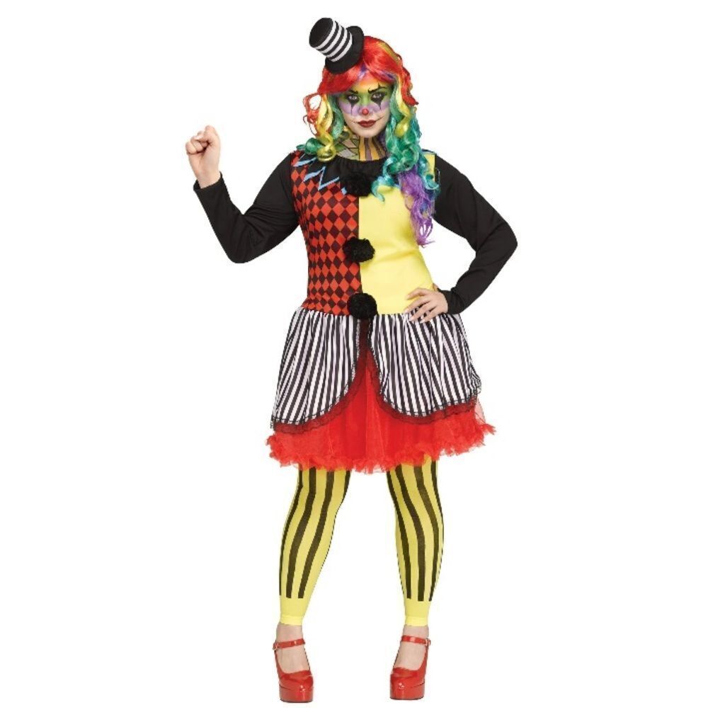Women’s Freakshow Clown Halloween Costume Size XL 16/18 NEW